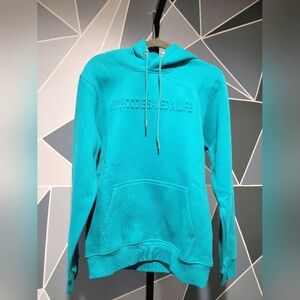 Teal Puffed Letter End Yulin Sweatshirt